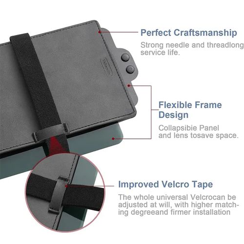 Portable car sunshade with retractable eye protection and anti glare design