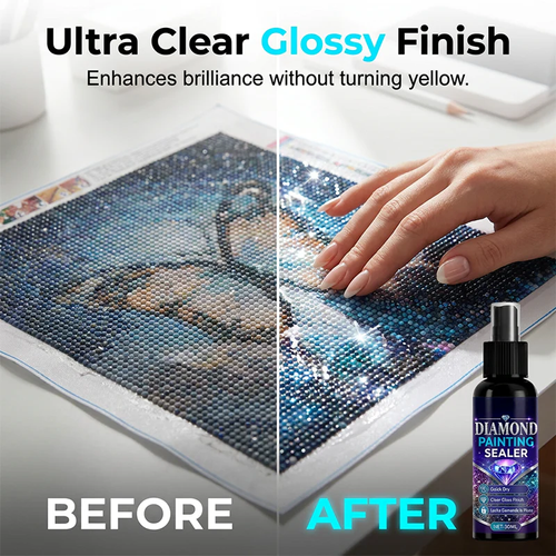 💎✨ Diamond art sealer – locks beads, glossy finish, dries fast & lasts 100ML