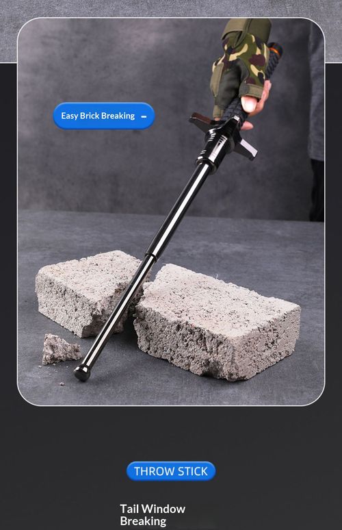 Defensive Telescopic Baton — 3-Section Collapsible Stick, Portable Self-Defense Tool, Vehicle Emergency Window Breaker, Tactical Impact Weapon, Survival Mace