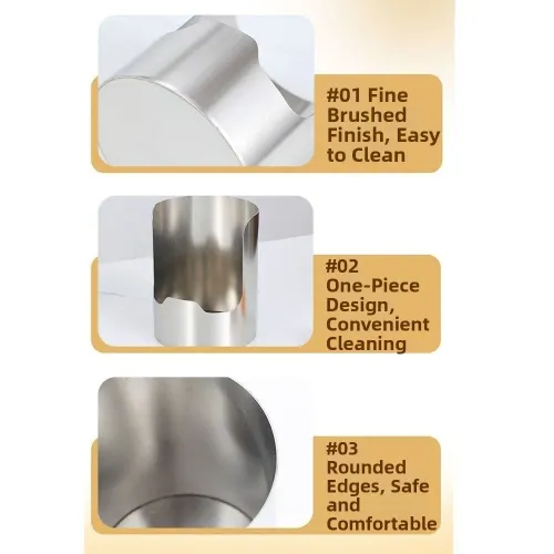 Stable Stainless Steel Spoon Holder Easy To Clean Heat-Resistant Soup Spoon Rack Stainless Steel Spatula Holder Dinning Table
