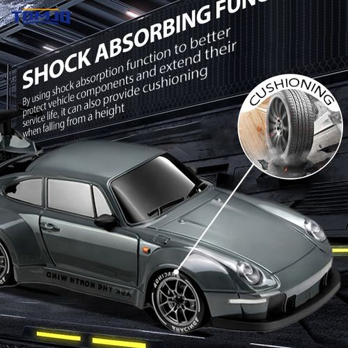 1:24 half-scale radio-controlled racing car with high-speed drift, waterproof and rechargeable, a must-have for friends and boyfriends during festivals