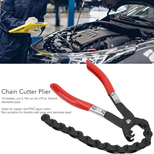 Exhaust Pipe Cutter with Chain Heavy Duty Car exhaust pipe cutting pliers Car Copper Pipe Cutter for PVC Aluminum Converter
