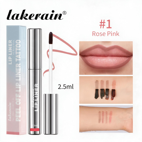 4pcs Waterproof Lip Liner Peel Off Tattoo Lipgloss Waterproof Long Lasting Matte Lip Tint Brown Contour Tear-off Lips Stain Cosmetic