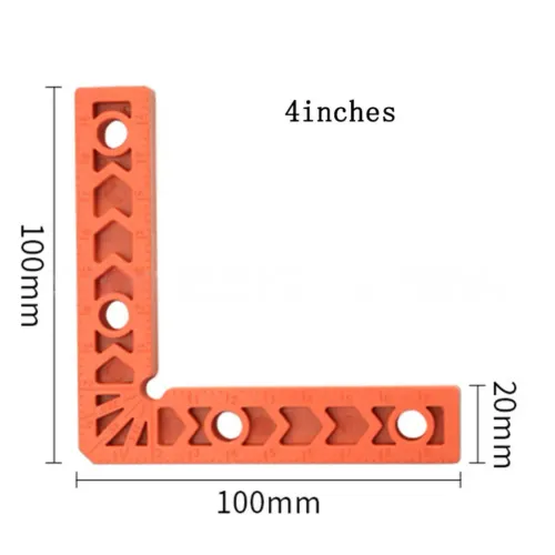 90 Degree Positioning Squares Right Angle Fixing Clip Aluminium Alloy L-Type Corner Clamp Woodworking Carpenter Tool Clamping