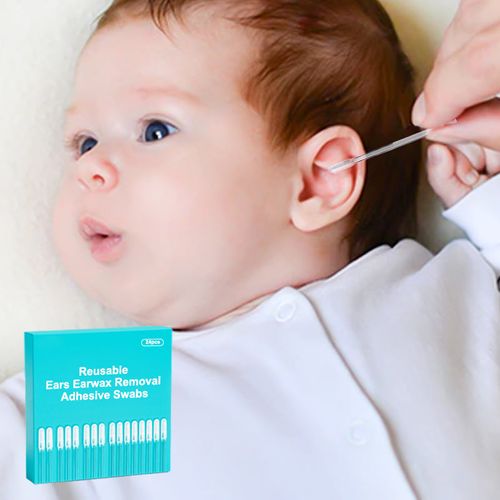 96PCS Reusable Earwax Removal Adhesive Swabs
