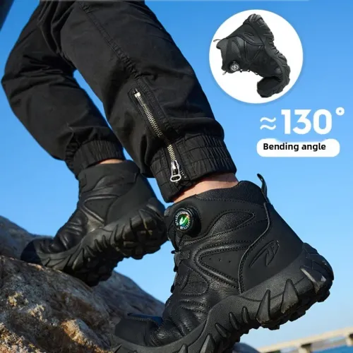 Anti smashing and anti stabbing sports safety shoes