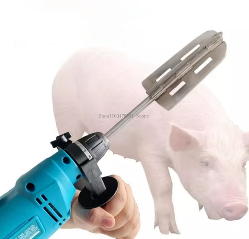 Electric Drill Attachment Cattle Sheep Hair Removing Tool for Slaughterhouses