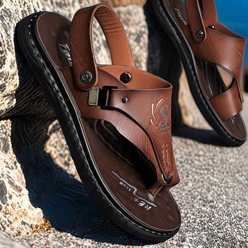 Men'S Casual Non-Slip Sandals, Indoor And Outdoor Walking Open-Toe Shoes