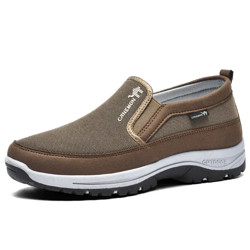 Brand Men's Casual Shoes Breathable Mesh Loafers for Man Non-Slip Comfortable Sneakers Wear-resistant Retro Man's Driving Shoes