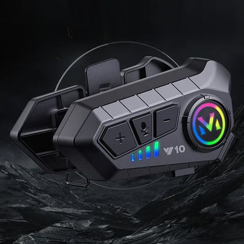 Motorcycle Bluetooth headset for half or full helmets