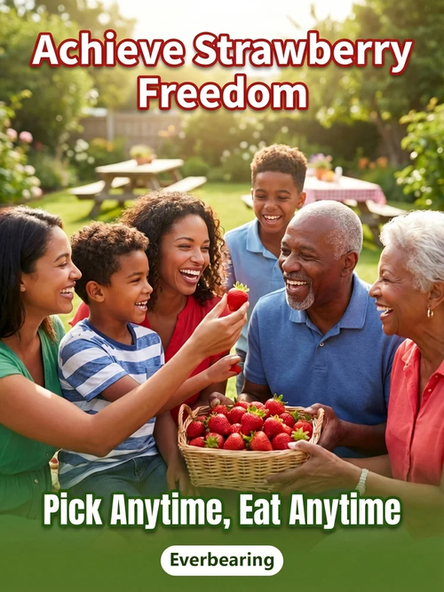 Potted strawberry seedlings for all seasons