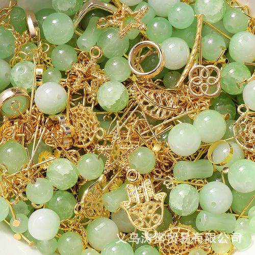 Metal glass beads mixed color scattered beads round beads random mixed colors 100g about 100 pieces