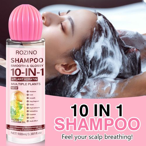 3Pcs 10-in-1 Botanical Keratin Shampoo & Conditioner Set