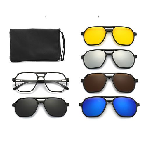Magnetic 5-in-1 Interchangeable Sunglasses Set