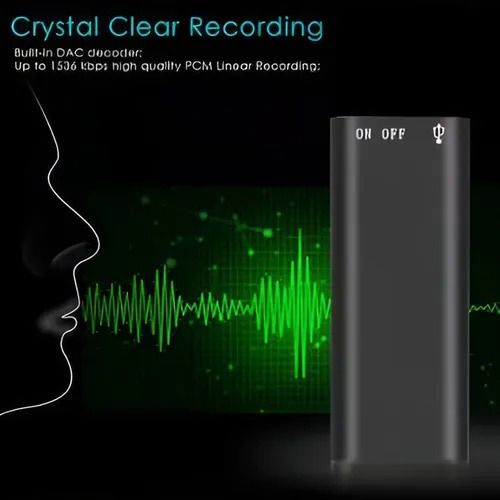Mini Digital Audio Voice Recorder Pen – Dictaphone, Clear Sound Portable for Meetings Lectures