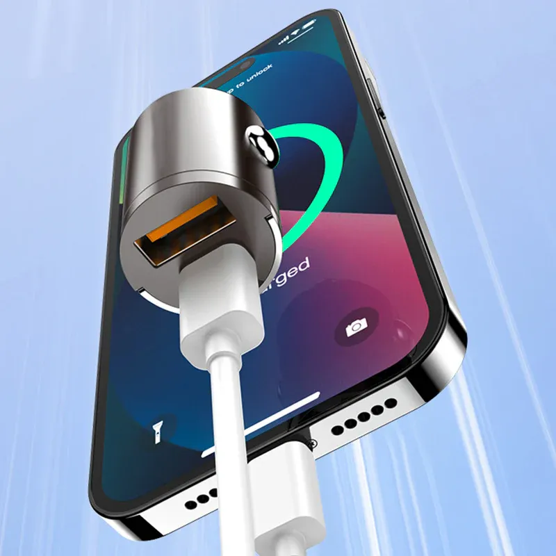 🔥Ultrafast Car Charger – Dual Port PD & QC Fast Charging | 50% Off