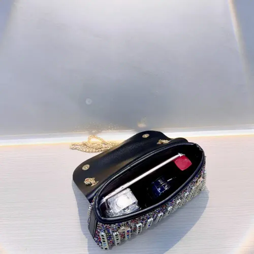 Multi-color Square Evening Bag Clutch Luxury Shoulder Bag Hand Armpit Chain Wedding Party Rhinestone Elegant Exquisite Handbag