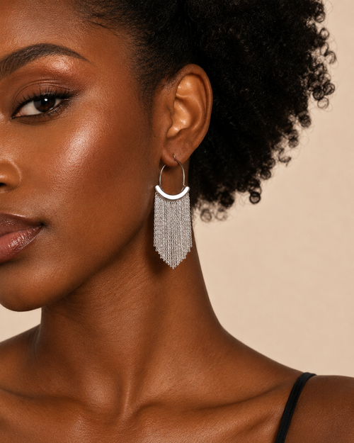 2pcs Fashion Metal Snake Bone Tassel Earrings For Women Simple Gold Silver Color Geometric Earrings Party Jewelry Beautiful Gift