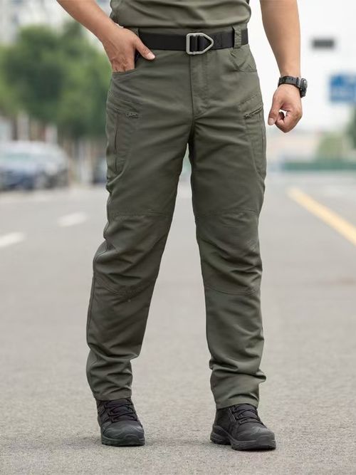 Wear Resistant Work Pant Man Multi-pocket Straight Cargo Trousers Outdoor Jogging Tactical Pants Spring Autumn Casual Trousers