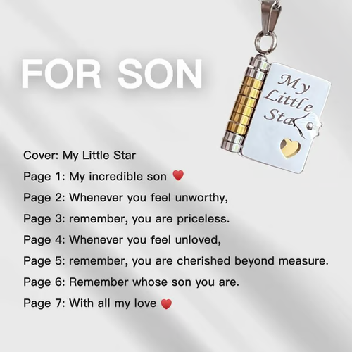 ❤️‍🔥✨My Little Star Book Necklace for Daughter or Son