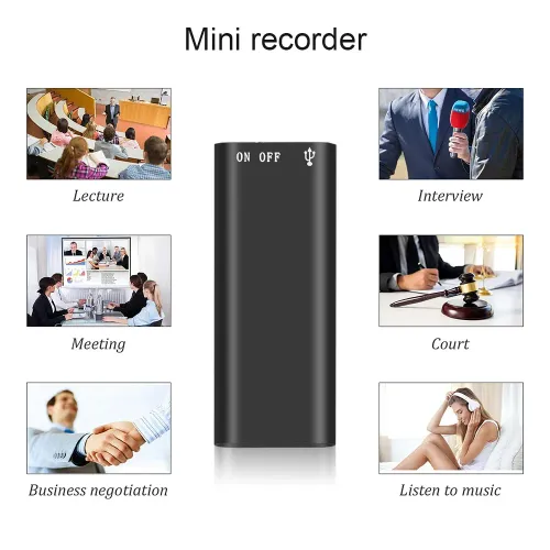 Professional Voice Recorder Digital Audio Mini Dictaphone