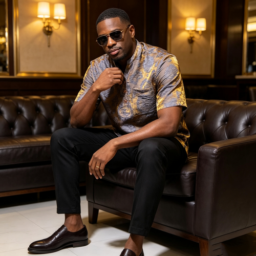 High-end printed shirt