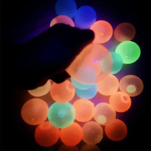 Glow-in-the-dark Bouncy Ball Sticky Wall Ball Stress Relief Vent Glow-in-the-dark Ball Suck Wall Toy Ball