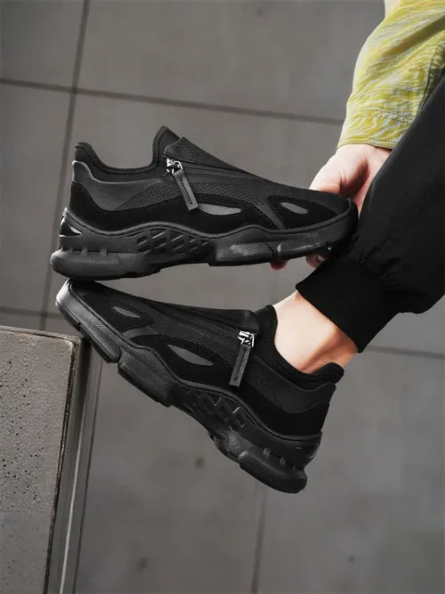 new men's shoes mesh breathable casual shoes thick soled fashionable casual sports shoes outdoor comfortable work shoes