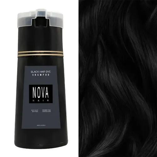 Hair Dyeing Shampoo White Hair Quickly Dyed Black 3-in-1
