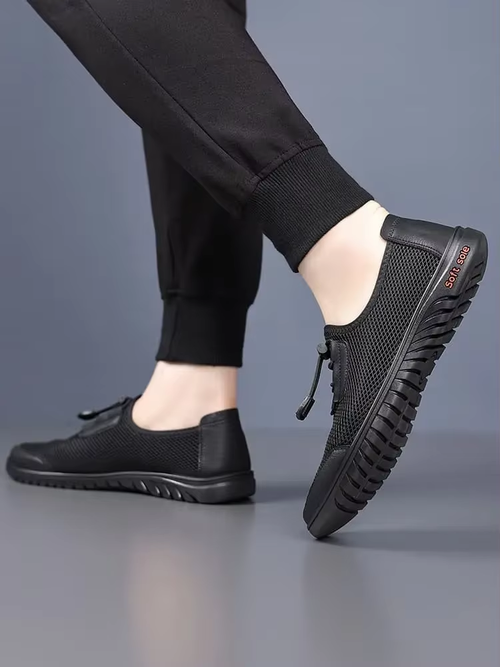 Trendy Brand Men's Summer Outdoor Casual Shoes Breathable Mesh Sports Shoes Soft Soles Comfortable Versatile Men's Work Shoes