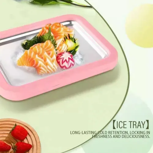 Pink Square Fried Yogurt Machine Kisd Ice Cream Roll Making Tool Mini Yogurt Roll Ice Cream Machine