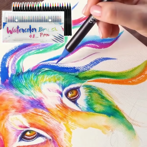 🔥20 PCS Watercolor Real Brush Pen Sets