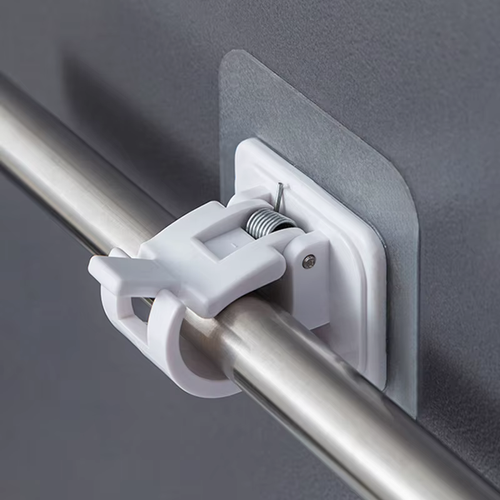 Self-adhesive hooks—drill-free curtain rod hooks