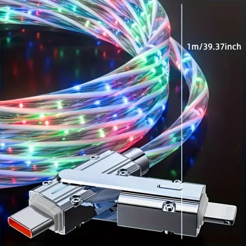 Radiant Flowing Light LED Data Cable