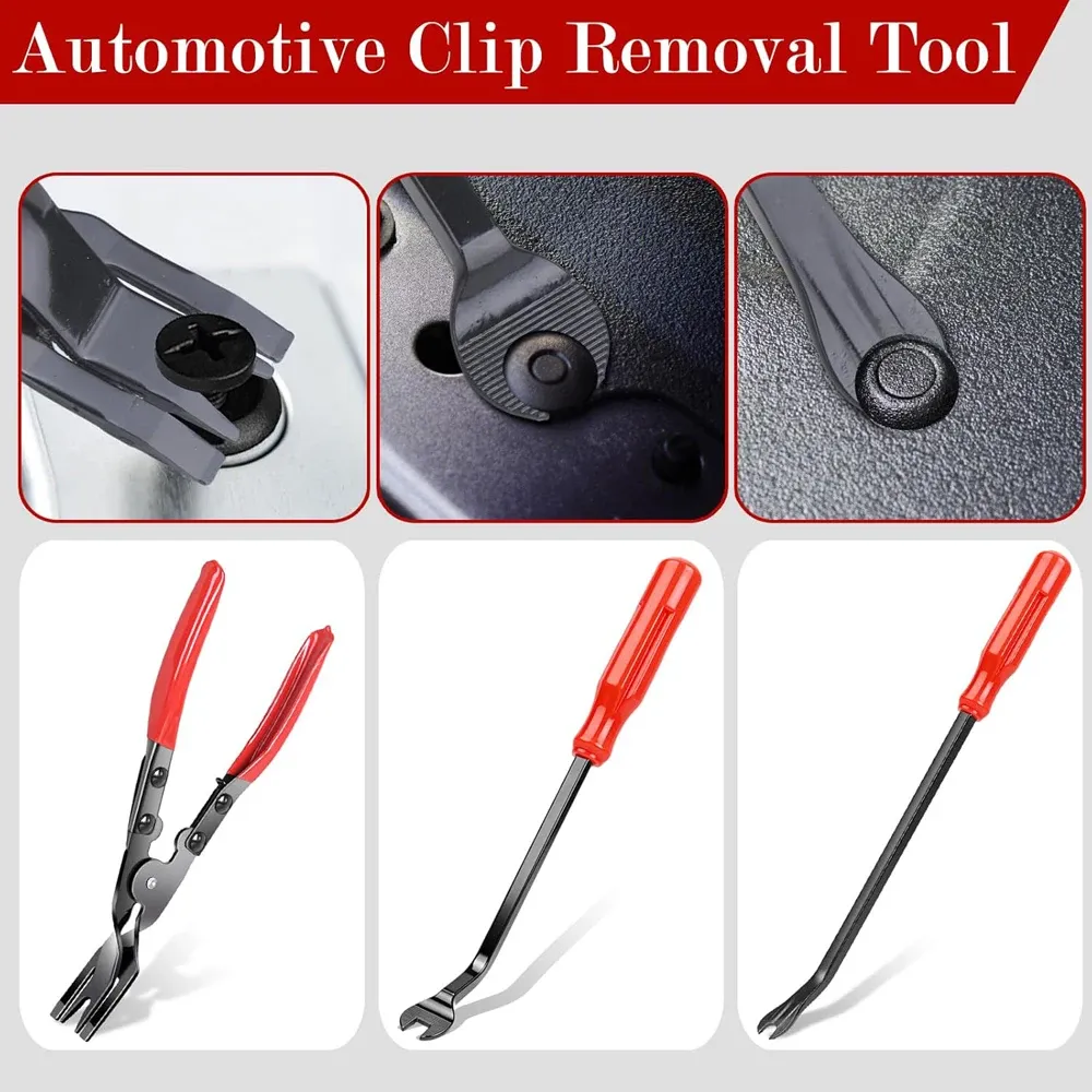 7Pcs Auto Trim Removal Tool Kit Plastic Trim Removal Pry Tool Panel Clip Removal Pliers Trim Removal Tools for Car Body Door
