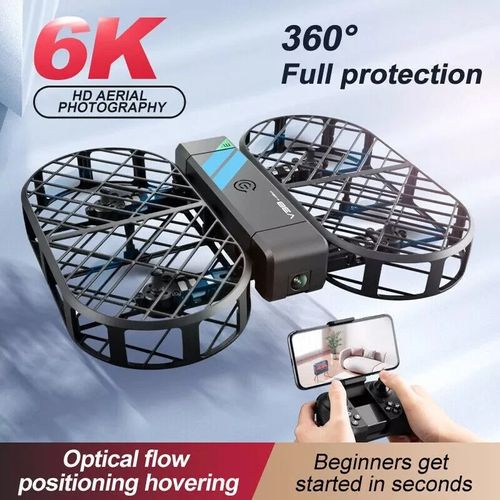🔥 360-degree all-round protection drone, foldable in seconds, 6K camera aerial photography high-definition restoration, optical flow positioning, hovering stabilization, wifi image transmission, mobile phone control