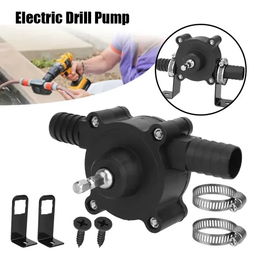 Household Small Water Pump Hand Electric Drill Water Pump Convenient DC Water Pump Self Suction Centrifugal Pump Tool Accessory