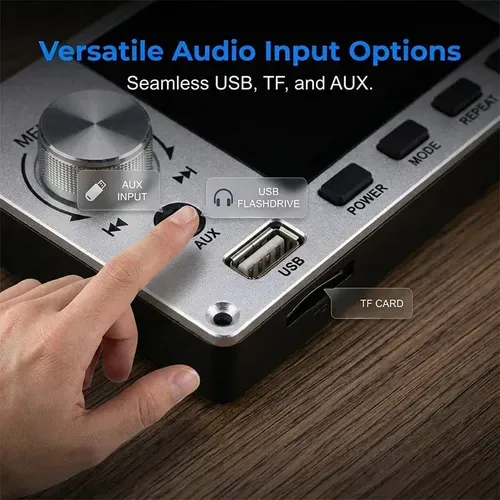 2.8-inch TFT color LCD lossless MP3 decoding board Bluetooth compatible stereo decoding USB car amplifier