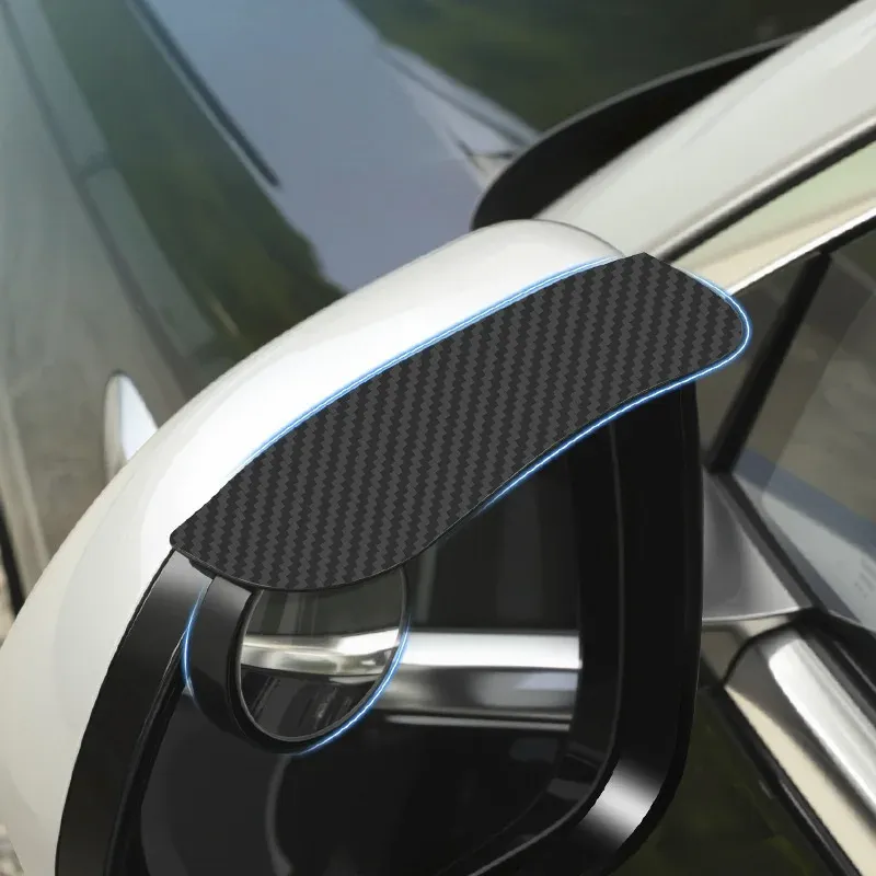 4PCS Car Blind Spot Mirrors with Rain Shield Universal Side Mirror Waterproof Cover Wide Angle Rearview Mirror Visibility Safety