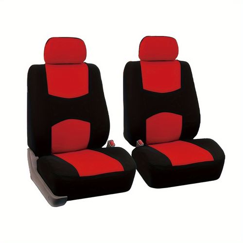 Universal 9-Piece Flat-Woven Fabric Car Seat Cover Set (Suitable for All Seasons, Fits 5-Seater Vehicles)