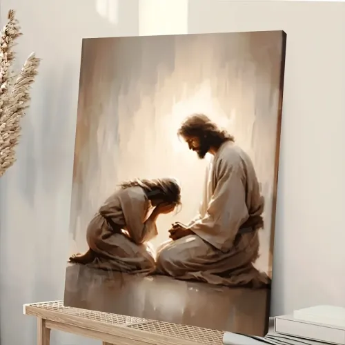 Solid wood quality frame Bedroom hanging painting restaurant canvas painting 40cmx60cm