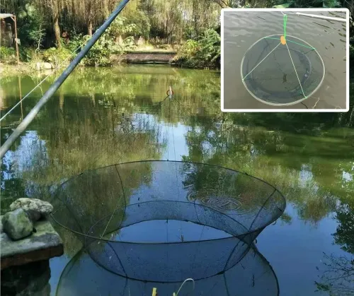 Open folding lifting net, fish bag, crab cage, fishing net, hand thrown net, lifting net, circular shrimp net