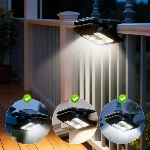 1pc USB & Solar Powered Motion Sensor Clip Lights