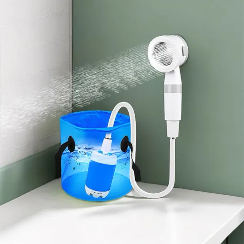 Camping Shower Pump Rechargeable Portable Pet Bath Car Wash