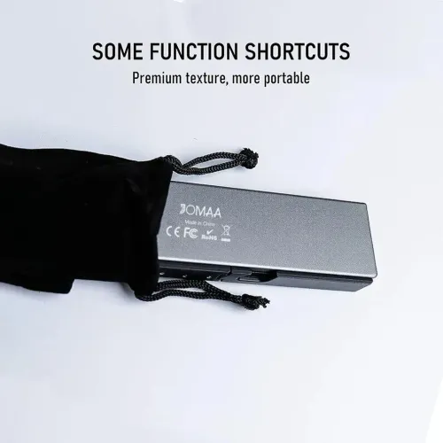 Foldable Bluetooth Keyboard with Magnetic Stand Aluminum Alloy Mini Folding Keyboard
