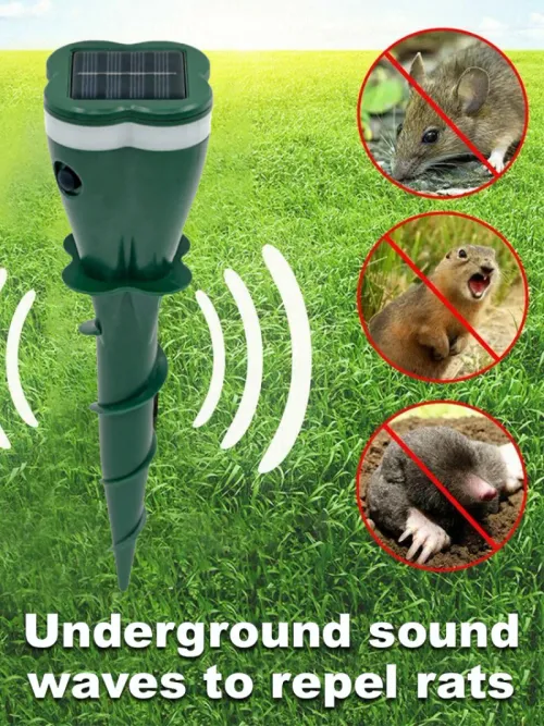 Solar Garden Bird Repeller Outdoor Snake and Mouse Repeller Spiral Ultrasonic Repeller Outdoor Sensor Repellent Device