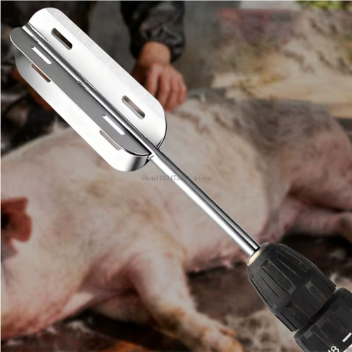 Electric Drill Attachment Cattle Sheep Hair Removing Tool for Slaughterhouses