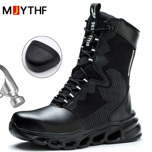 Anti smashing and anti stabbing sports safety shoes