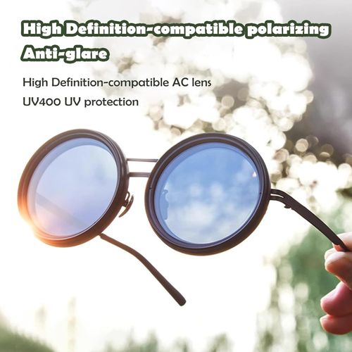 Adjustable Tint Polarized Round Sunglasses