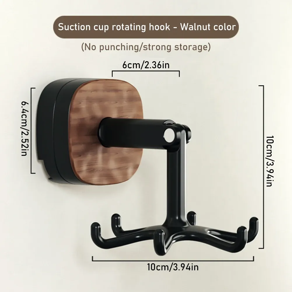 2PCS Rotatable Kitchen Utensil Holder Punch Free Wall Mount Space Saving Multifunctional Household Kitchen Storage Must-have